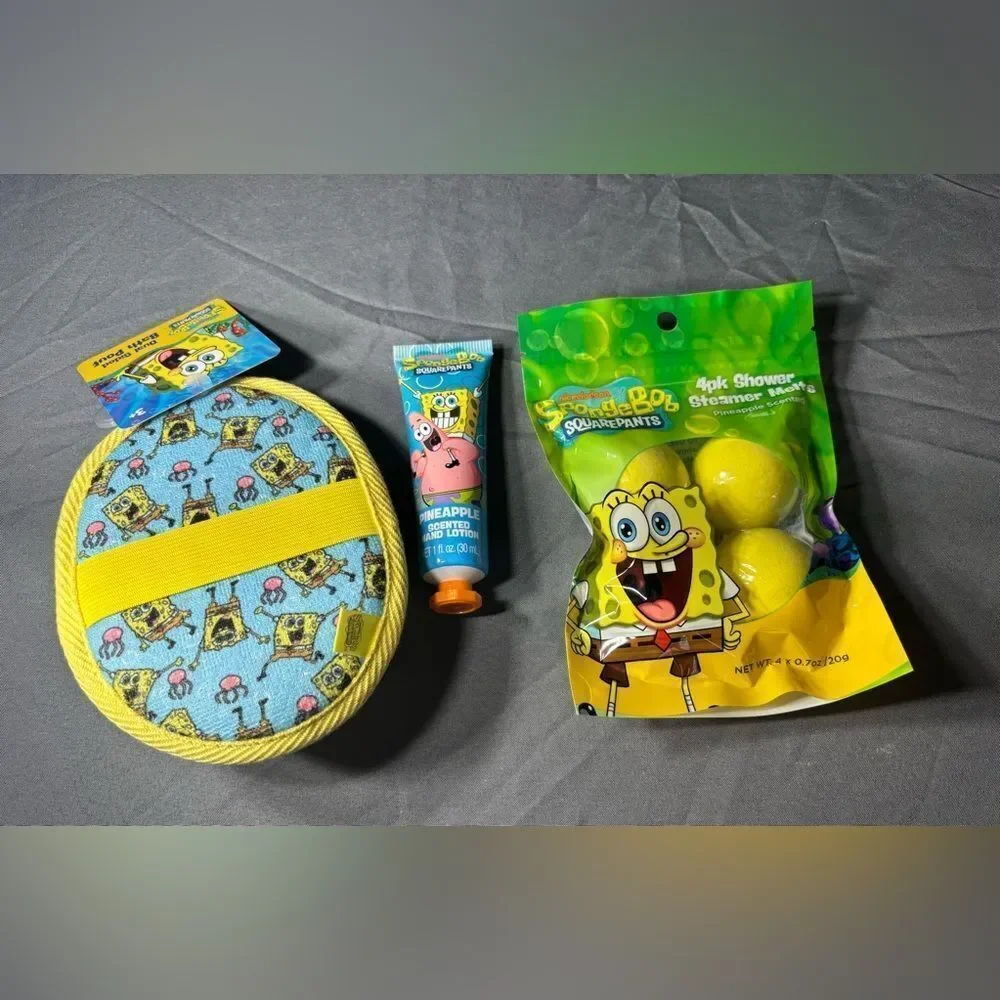 HOST PICK! 3 pc NEW SpongeBob SquarePants Bath & Body Bundle Set NWT